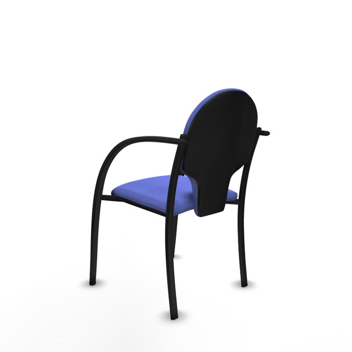 PIQUERAS Y CRESPO Silla Hellín tapizada en Tela color Azul claro con Brazos fijos PIQUERAS Y CRESPO Silla Hellín tapizada en Tela color Azul claro con Brazos fijos