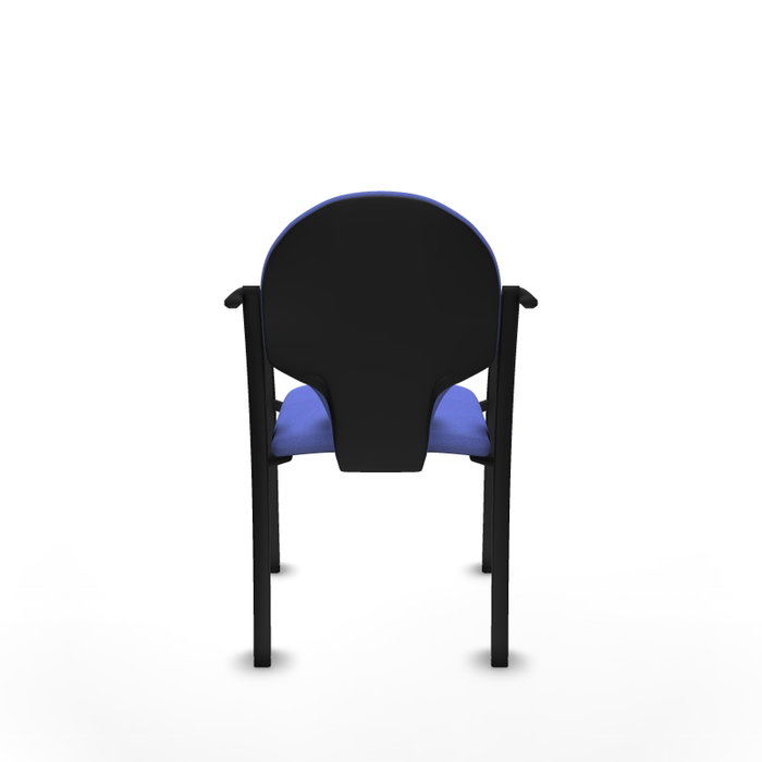 PIQUERAS Y CRESPO Silla Hellín tapizada en Tela color Azul claro con Brazos fijos PIQUERAS Y CRESPO Silla Hellín tapizada en Tela color Azul claro con Brazos fijos