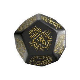 Viridian Jumbo dado Trap Generator Die D12 Negro