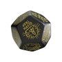 Viridian Jumbo dado Trap Generator Die D12 Negro