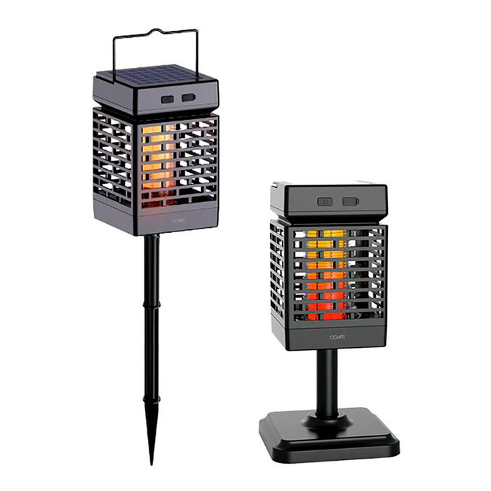 Coati Lámpara solar recargable mata mosquitos, negra Coati Lámpara solar recargable mata mosquitos, negra