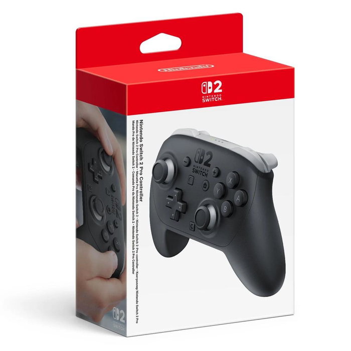 Nintendo Mando Pro Controller Switch 2 para Nintendo Switch, con Botón C, Botones Asignables y Conector de Audio