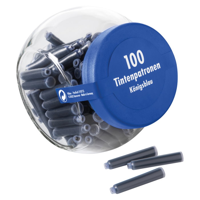 Pelikan 156372 Recambios de tinta para pluma estilográfica color azul (100 unidades) Pelikan 156372 Recambios de tinta para pluma estilográfica color azul (100 unidades)