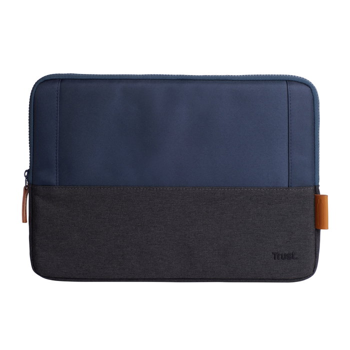 Trust Lisboa Funda para Portátil/Tablet 13.3" (33,8 cm) - Funda Azul Acolchada Universal, Hecha con PET Reciclado