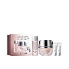 Sensai Cellular Performance Cream - Tratamiento Intensivo Facial & Contorno de Ojos - Set Estuche con 4 Piezas para Hidratación Profunda, Firmeza y Luminosidad