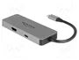 DeLOCK Dockingstation USB Type-C™ 4K HDMI/Hub/SD/PD 2.0 Gris