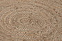 DKD Home Decor Alfombra Yute y Algodón 150x150x1 cm Natural
