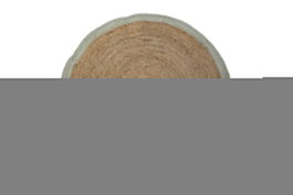 DKD Home Decor Alfombra Yute y Algodón 150x150x1 cm Natural