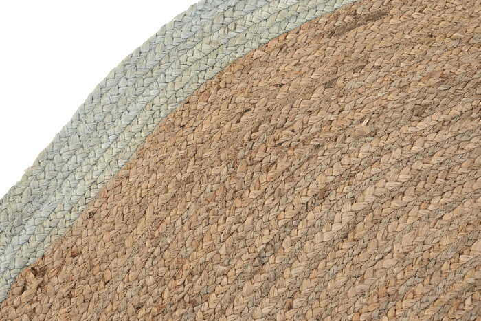 DKD Home Decor Alfombra Yute y Algodón 150x150x1 cm Natural