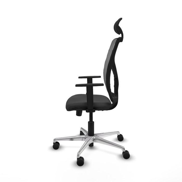 PIQUERAS Y CRESPO Silla de oficina Motilla Gris con mecanismo Sincro/Traslack