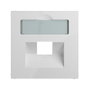 Legrand 765158 SEANO Abdeckung 1x RJ45 para tomas de datos de otras marcas, Blanco