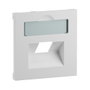 Legrand 765158 SEANO Abdeckung 1x RJ45 para tomas de datos de otras marcas, Blanco