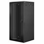 LANBERG Armario Mural Rack 19 pulgadas 27U 600x600 Flat Pack V2 Negro