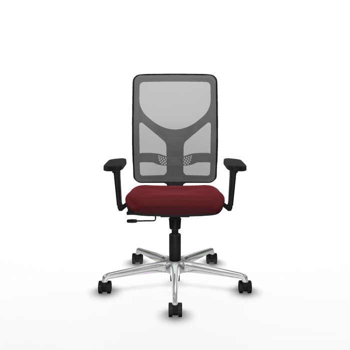 PIQUERAS Y CRESPO Silla de oficina Motilla Granate y Gris PIQUERAS Y CRESPO Silla de oficina Motilla Granate y Gris