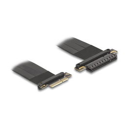 Delock 81497 Riser Tarjeta PCI Express 3.0 x4 a x8 con Cable de 30 cm, Negro