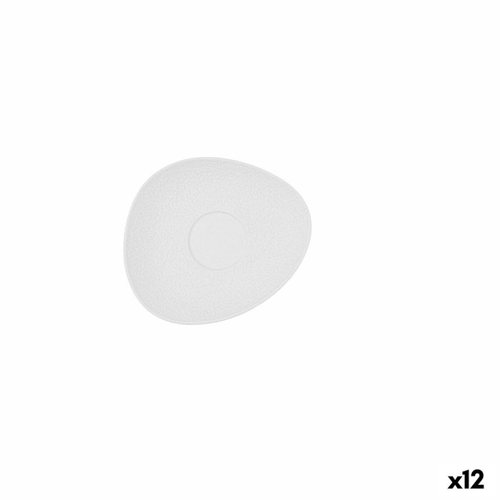 Bidasoa Platillo Porcelana Fosil Blanco (12 Unidades) 13,3x11,6x1,7 cm