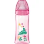 Dodie Biberón Anticólicos 330 ml con Tetina Redonda, para Bebés a Partir de 6 Meses, 3 Niveles de Flujo, Flujo 3, Color Rosa