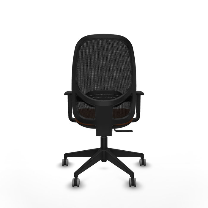 PIQUERAS Y CRESPO Silla de oficina Cilanco con mecanismo Sincro, Marrón y Negro