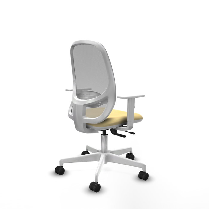 PIQUERAS Y CRESPO Silla de oficina Cilanco con mecanismo Sincro/Traslack, Crema y Gris PIQUERAS Y CRESPO Silla de oficina Cilanco con mecanismo Sincro/Traslack, Crema y Gris