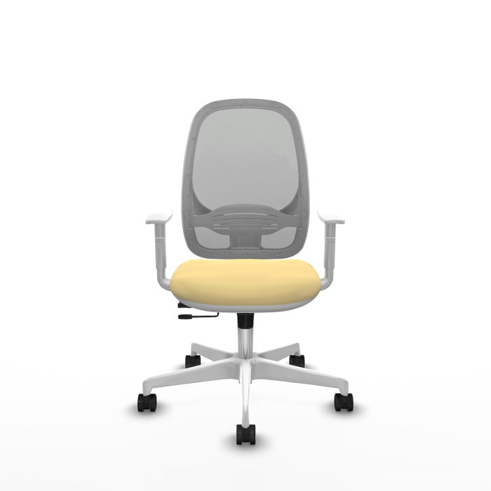 PIQUERAS Y CRESPO Silla de oficina Cilanco con mecanismo Sincro/Traslack, Crema y Gris PIQUERAS Y CRESPO Silla de oficina Cilanco con mecanismo Sincro/Traslack, Crema y Gris