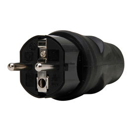 Kopp Clavija Eléctrica 2P+T 16A 250V IP20 Negra, para Cable Hasta 3x1.5mm², Conector de Enchufe Industrial