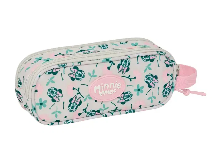 Safta Estuche Portatodo Minnie Mouse Minty con Doble Cremallera