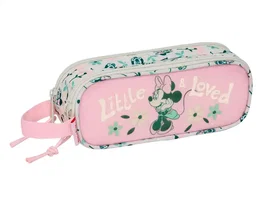 Safta Estuche Portatodo Minnie Mouse Minty con Doble Cremallera