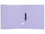 Liderpapel Carpeta de 2 Anillas 25 mm A4 Forrado Color System Lavanda con Ollao y Tarjetero