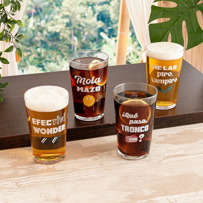 Vaso Alto Vidrio Frases 90 Luminarc 50 cL Vaso Alto Vidrio Frases 90 Luminarc 50 cL