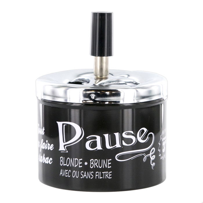 Totally Addict Cenicero De Presión Bistrot Totally Addict Interior/Exterior Práctico Antiviento d.9.4 cm h.12.5 cm