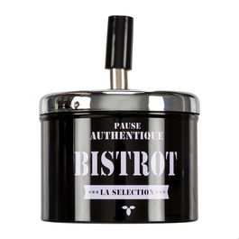 Totally Addict Cenicero De Presión Bistrot Totally Addict Interior/Exterior Práctico Antiviento d.9.4 cm h.12.5 cm