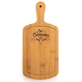 Tabla Corte Bambú Carnivoro Quid 35x16x2 cm (12 Unidades)