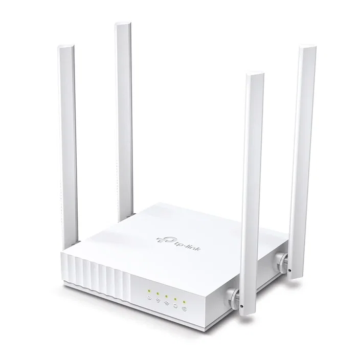 TP-Link ARCHER C24 Router Inalámbrico Wi-Fi 5 (802.11ac) Doble Banda 2.4/5 GHz, 433 Mbps, 5 Puertos LAN Ethernet, Blanco, Router de Sobremesa