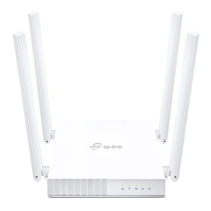 TP-Link ARCHER C24 Router Inalámbrico Wi-Fi 5 (802.11ac) Doble Banda 2.4/5 GHz, 433 Mbps, 5 Puertos LAN Ethernet, Blanco, Router de Sobremesa
