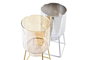 DKD Home Decor Portavelas de Cristal y Metal 9x9x17 cm Surtido