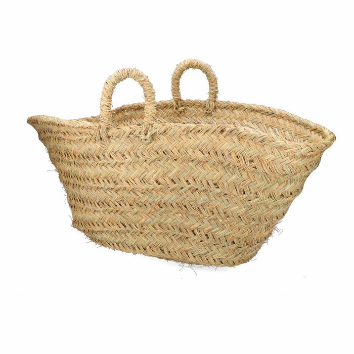 Basics Cesta oval para leñero de esparto, 60 x 35 x 45 cm Basics Cesta oval para leñero de esparto, 60 x 35 x 45 cm