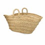 Basics Cesta oval para leñero de esparto, 60 x 35 x 45 cm