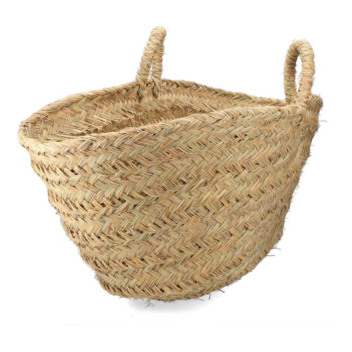 Basics Cesta oval para leñero de esparto, 60 x 35 x 45 cm Basics Cesta oval para leñero de esparto, 60 x 35 x 45 cm