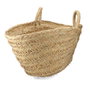 Basics Cesta oval para leñero de esparto, 60 x 35 x 45 cm