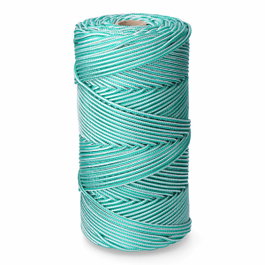 Edm Cordón trenzado de polipropileno verde / blanco, 5 mm x 200 m