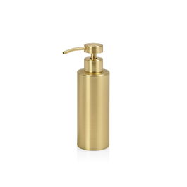 Andrea House Dispensador Baño Acero Inoxidable Dorado Ø 5,5 x 19,5 cm Capacidad 220 ml
