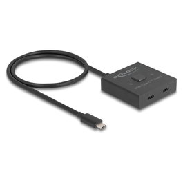 DeLOCK USB Type-C™ Switch 2 en 1 Bidireccional 8K 10 Gbps
