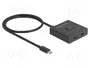DeLOCK USB Type-C™ Switch 2 en 1 Bidireccional 8K 10 Gbps