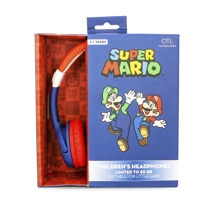 OTL Technologies Auriculares Infantiles Super Mario Multicolor con Conector 3,5 mm OTL Technologies Auriculares Infantiles Super Mario Multicolor con Conector 3,5 mm