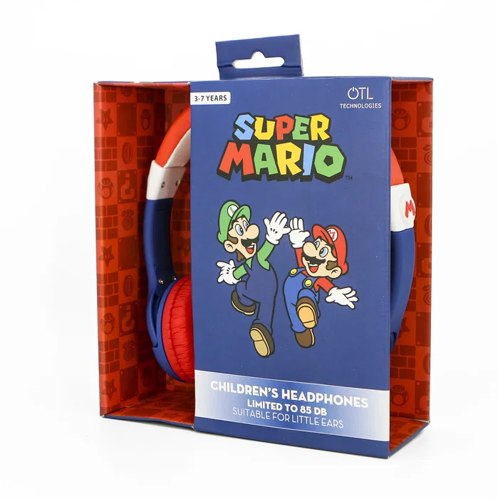 OTL Technologies Auriculares Infantiles Super Mario Multicolor con Conector 3,5 mm OTL Technologies Auriculares Infantiles Super Mario Multicolor con Conector 3,5 mm