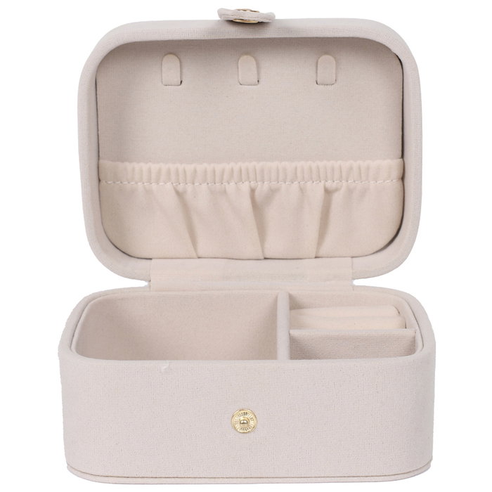 Home Deco Factory Joyero-Relojero Terciopelo Colección Pour Elle Cartón