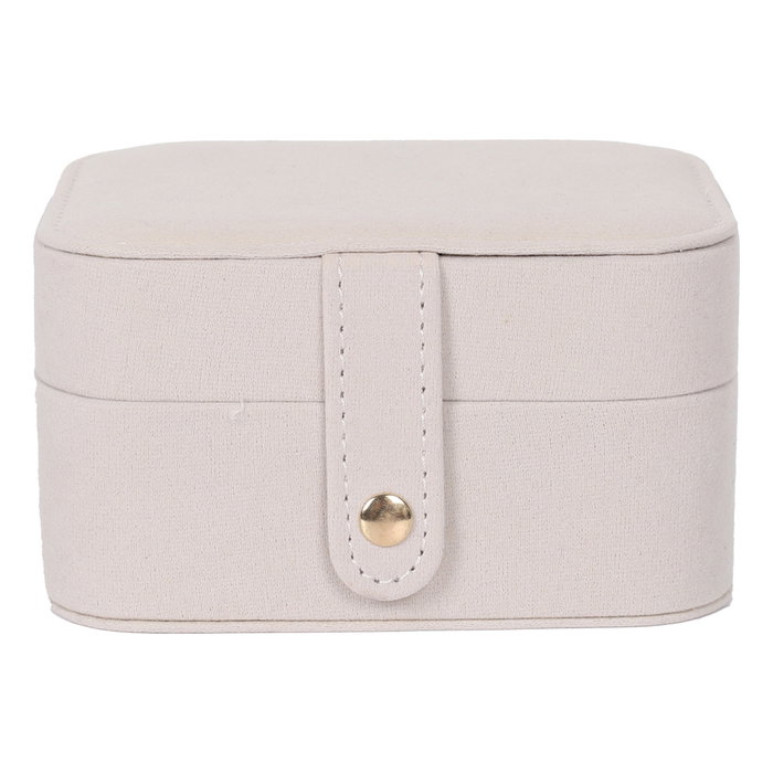 Home Deco Factory Joyero-Relojero Terciopelo Colección Pour Elle Cartón