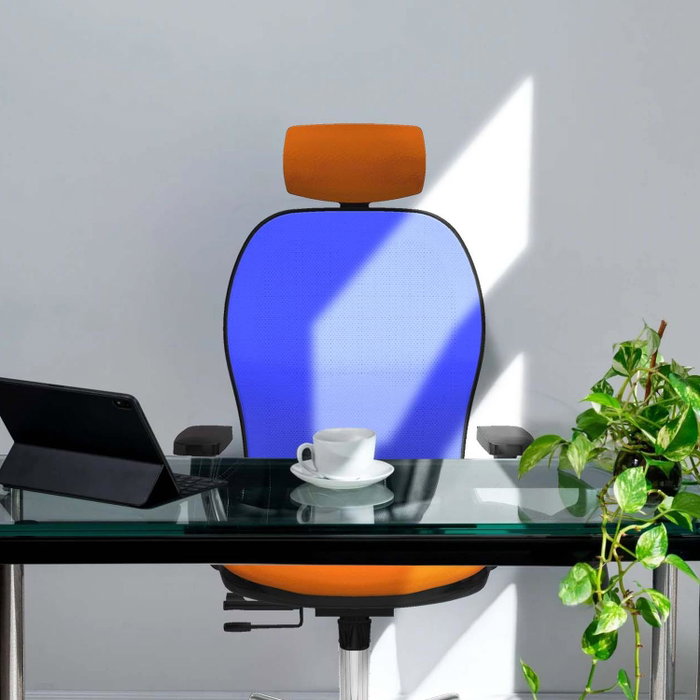 PIQUERAS Y CRESPO Silla de oficina Jorquera Azul claro y Blanco PIQUERAS Y CRESPO Silla de oficina Jorquera Azul claro y Blanco