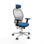 PIQUERAS Y CRESPO Silla de oficina Jorquera Azul claro y Blanco