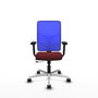 PIQUERAS Y CRESPO Silla de oficina Motilla Granate y Azul